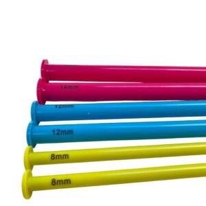 Dos agujas plásticas