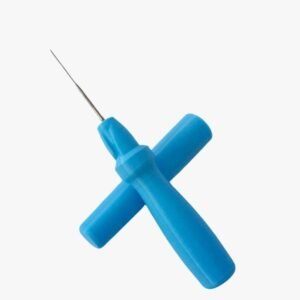 Mango plástico con aguja de fieltro