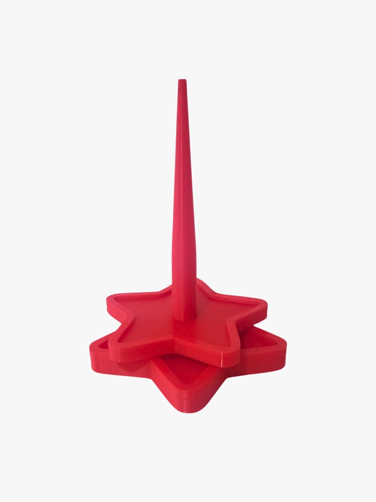 porta ovillo estrela rojo