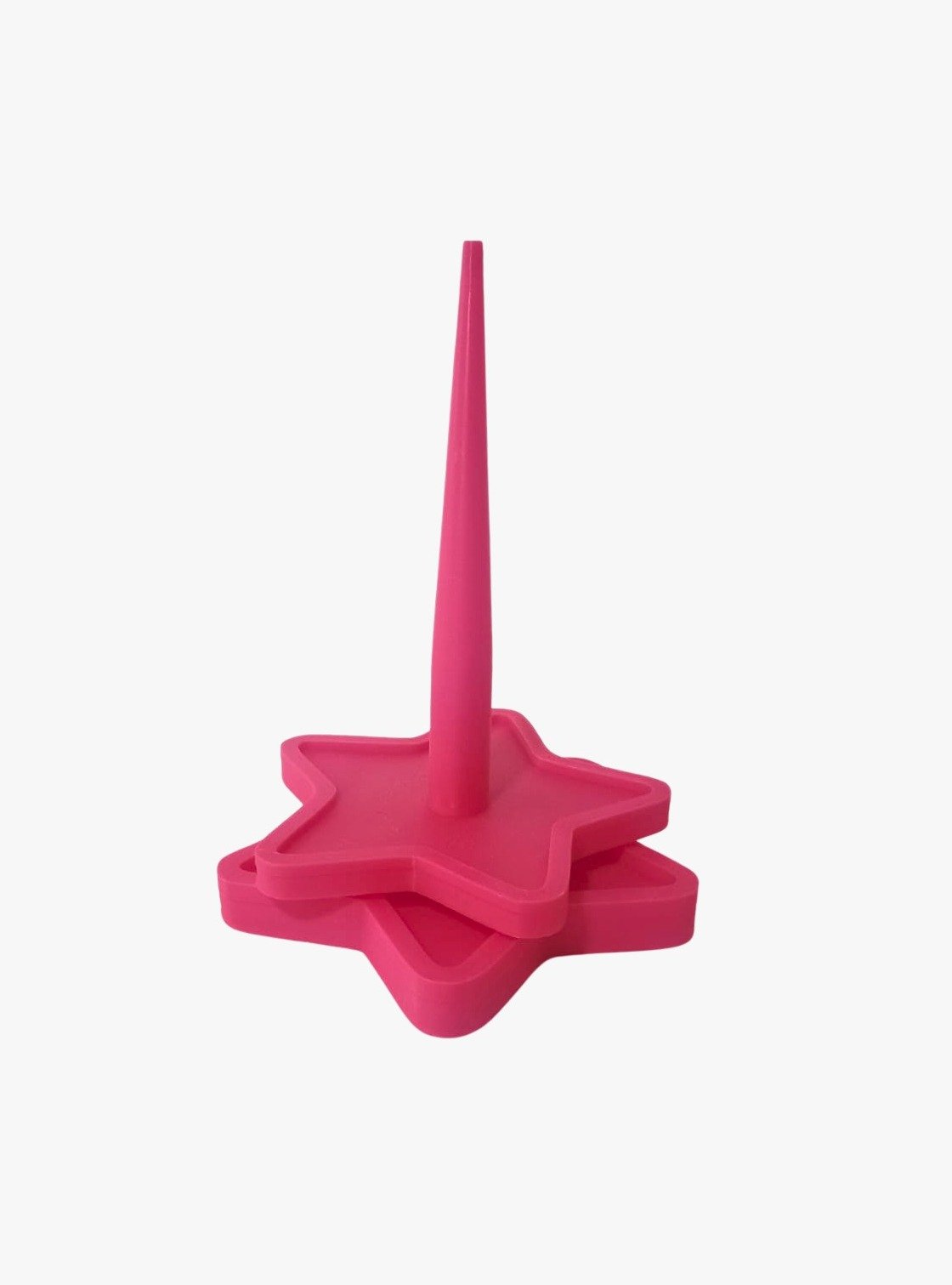 porta ovillo estrella fucsia