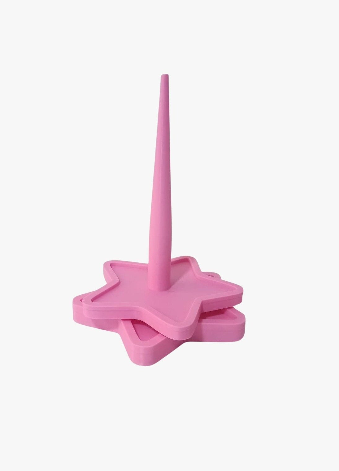 porta ovillo estrella rosa